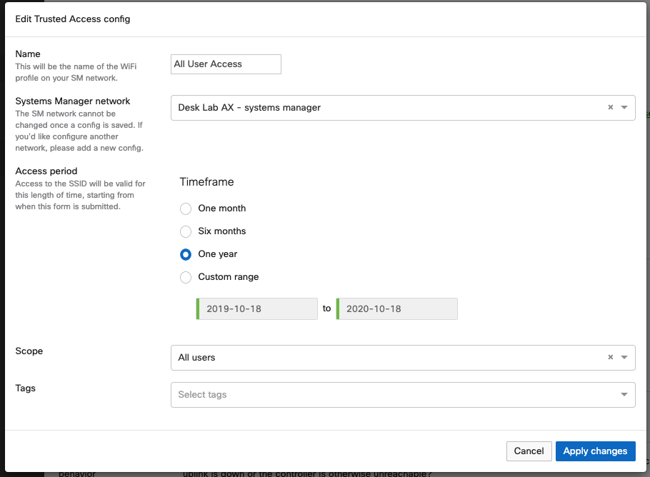 Cisco Meraki Trusted Access