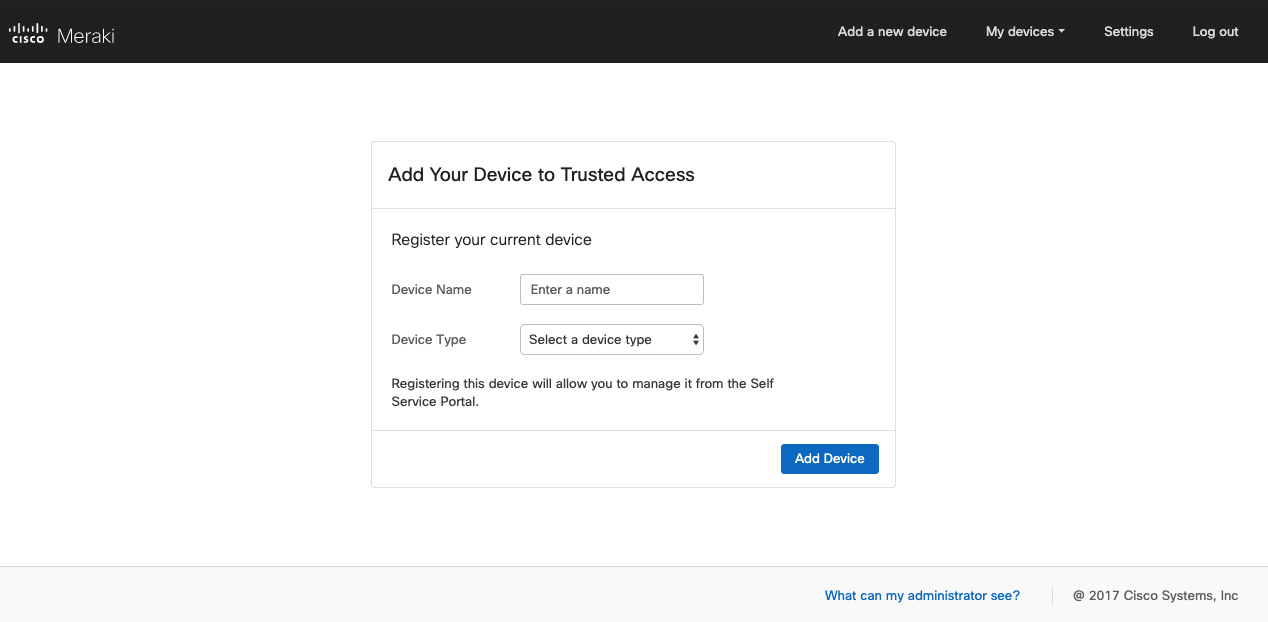 Cisco Meraki Trusted Access