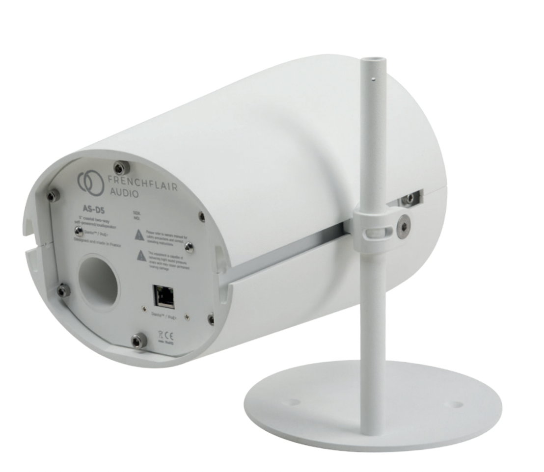 Une enceinte Dante PoE+ élégante: la FrenchFlair AS-D5