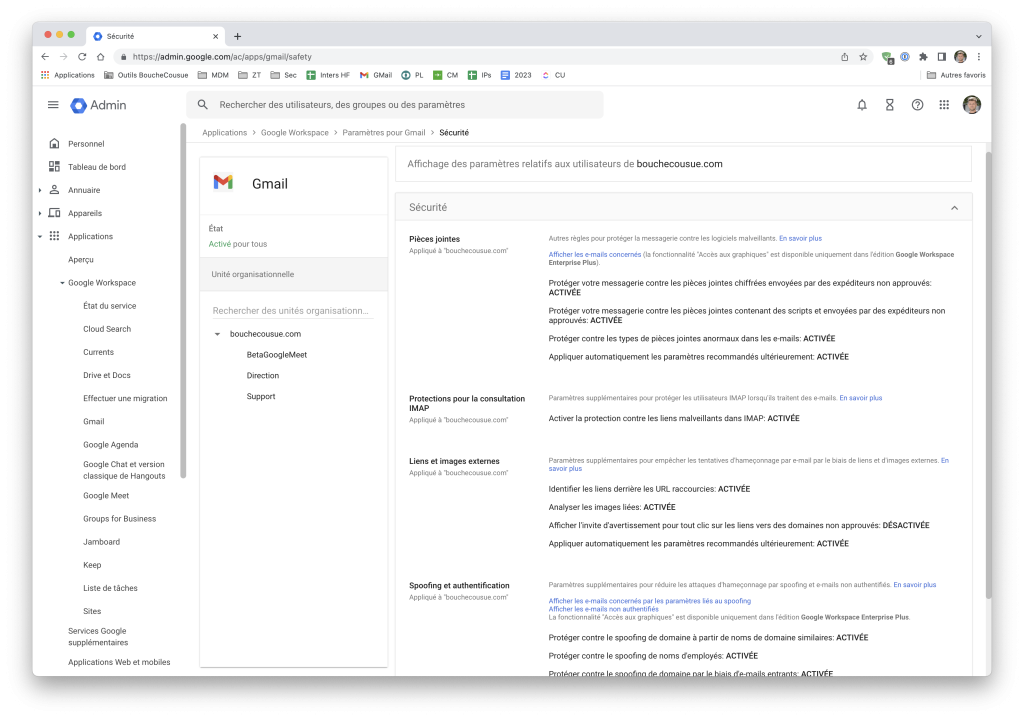 sécurité de vos mails