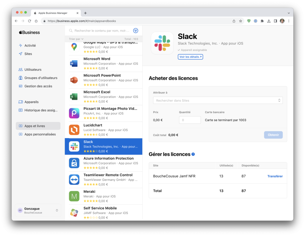 Apple Business Manager - VPP