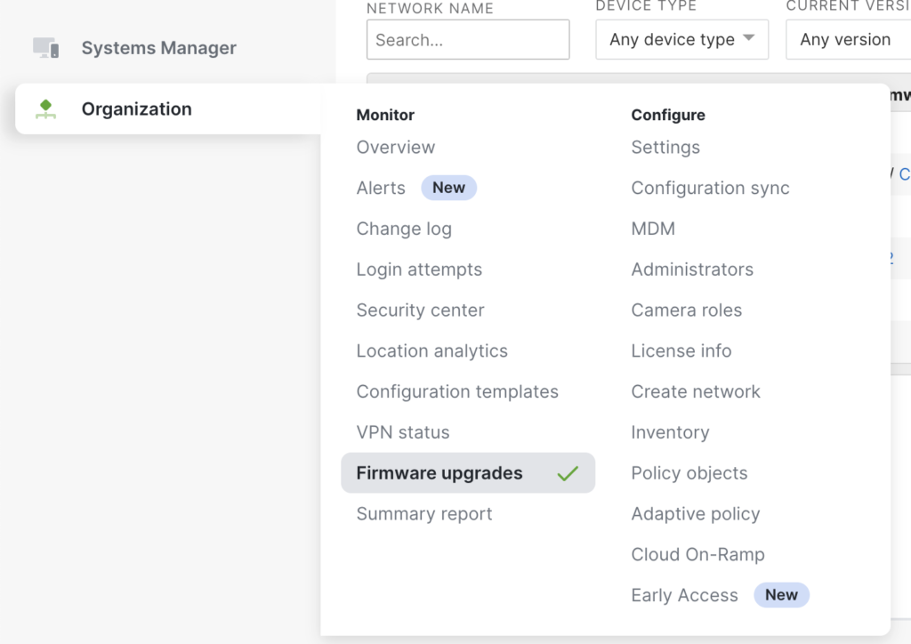 Mise à jour Cisco Meraki MR30