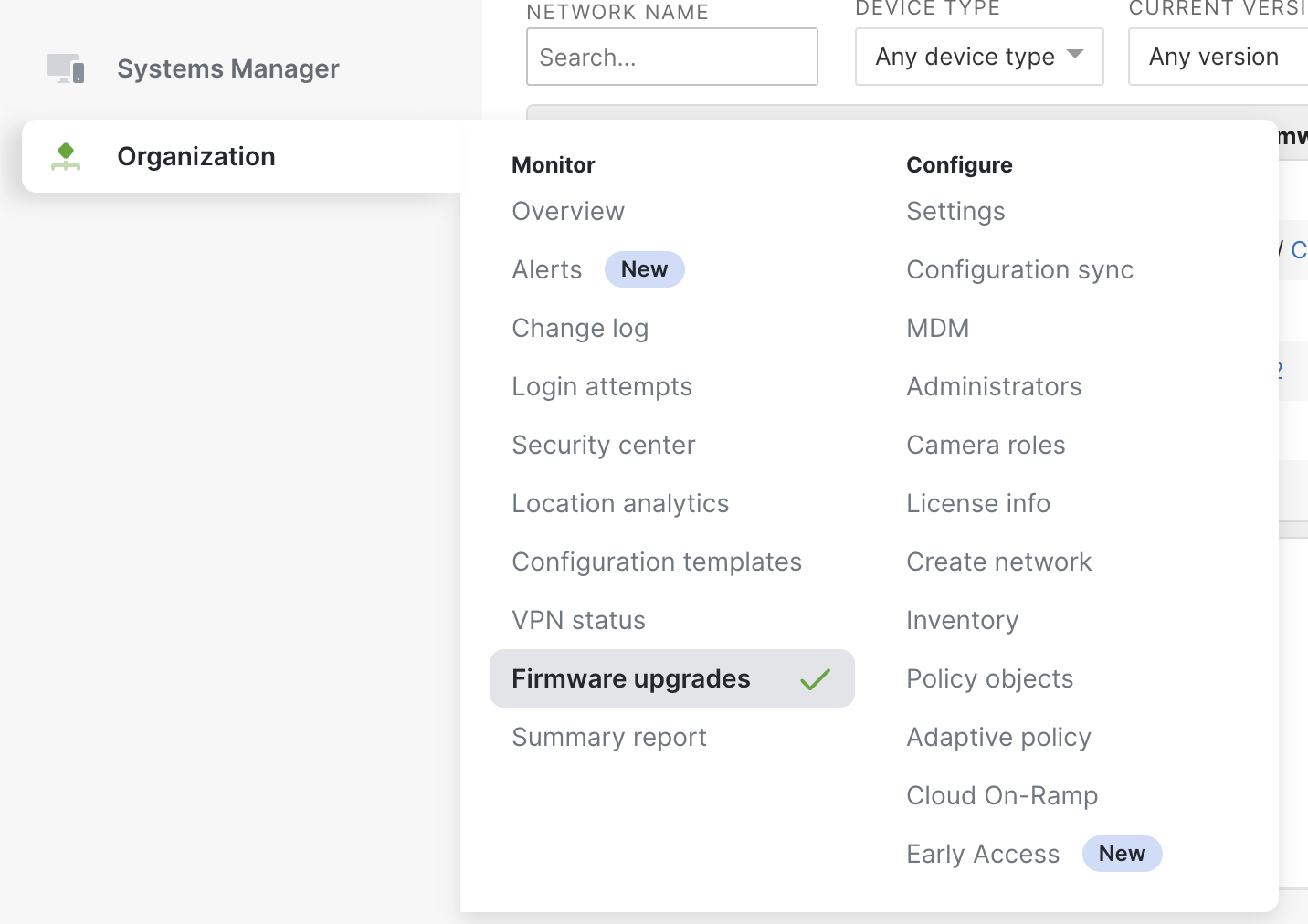 Mise à jour Cisco Meraki MR30