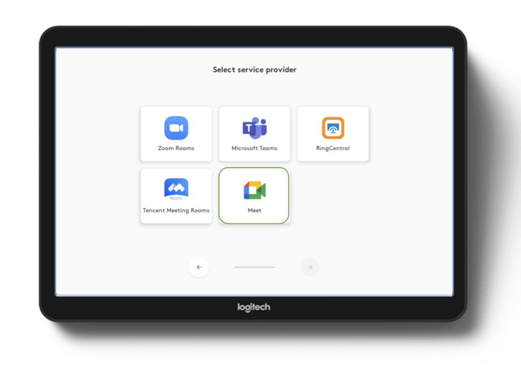 Setup Logitech CollabOS et Google Meet