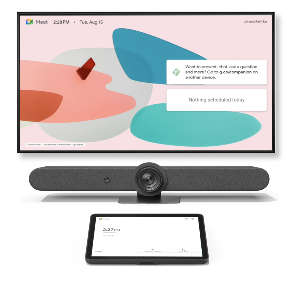 Intégration Logitech CollabOS et Google Meet