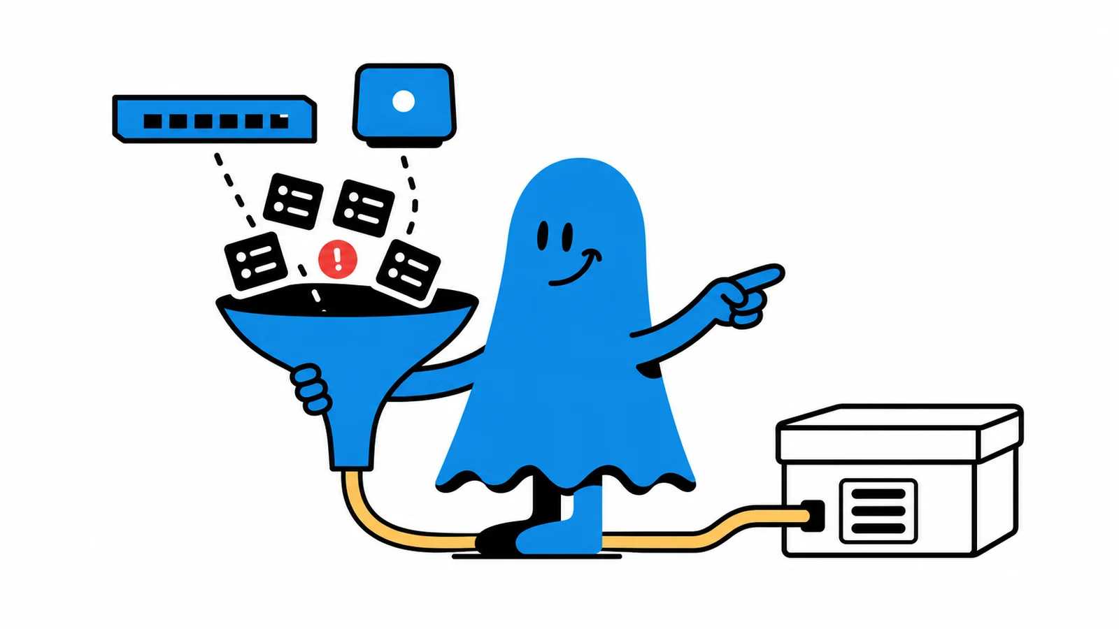 Le personnage BoucheCousue centralise les événements réseau vers un serveur syslog