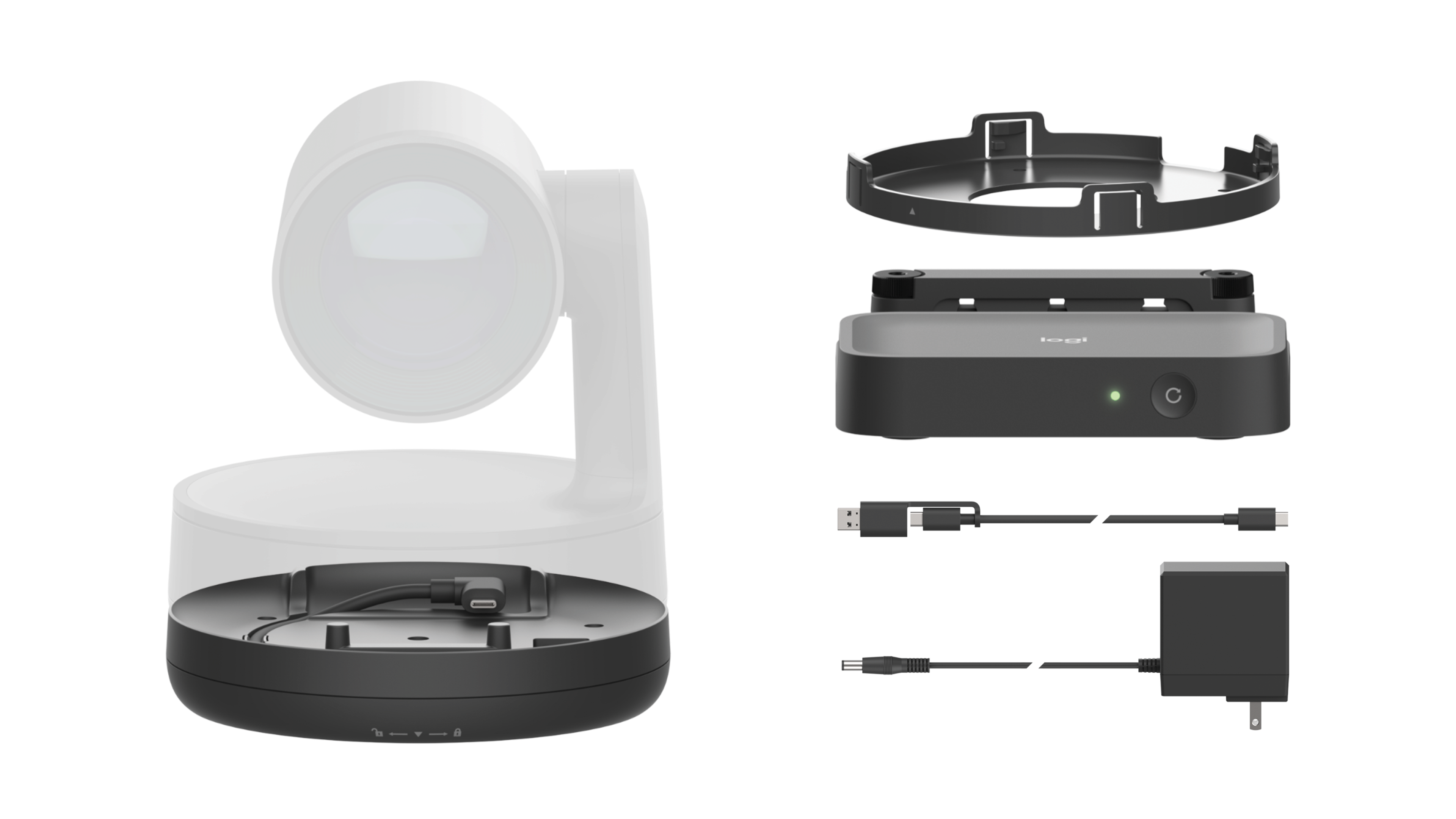 Logitech Rally Camera Extension Kit — visuel constructeur (caméra non incluse)