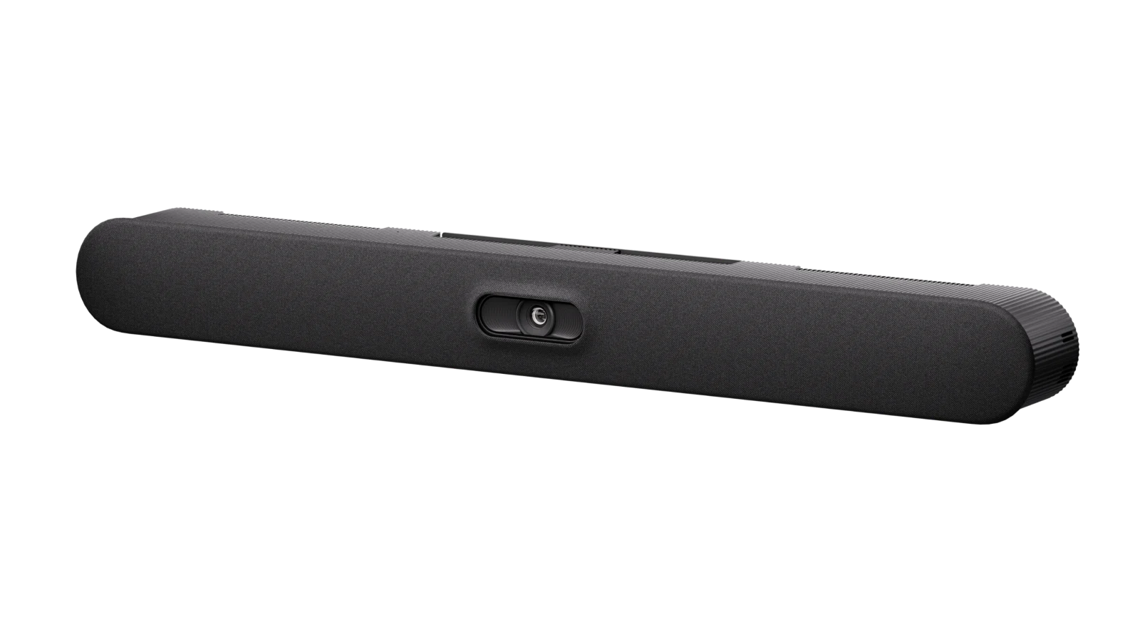 Vue de face de Logitech Rally Bar 2 en finition graphite.
