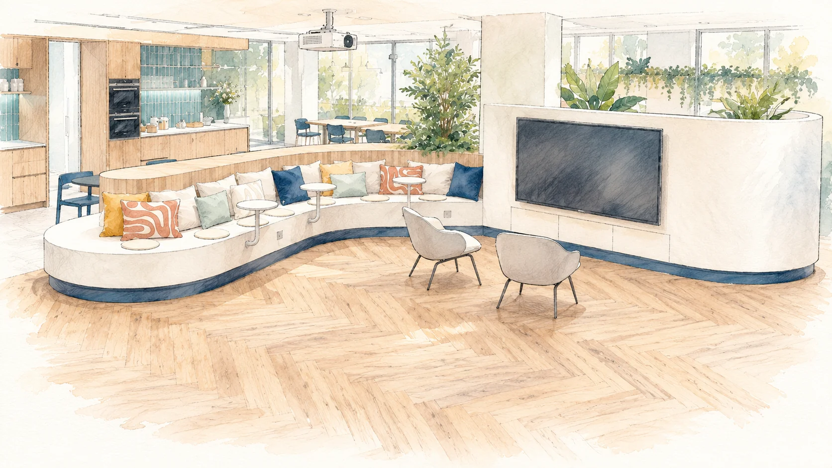 Illustration de la Tribune Silverfin vue depuis la cuisine